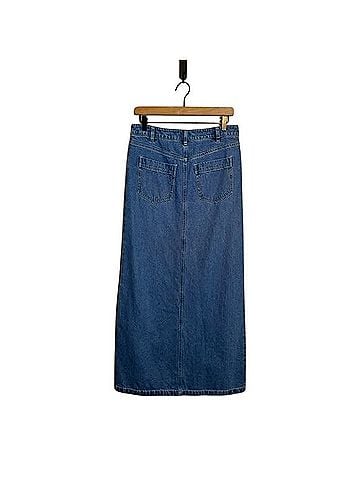 Ronny Kobo Makena Denim Skirt (view 2)