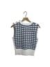Veronica Beard 100% Cotton Print White Blue Sweater Vest Size S - photo 2