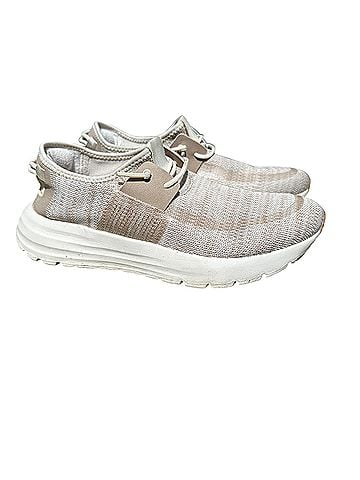 Hey Dude Sirocco Casual Neutral Tan Cream Knit Slip On  Sneakers (view 1)