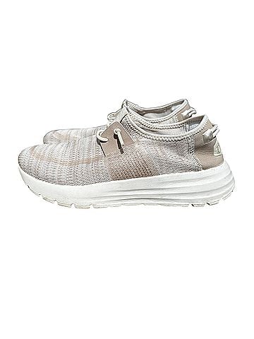Hey Dude Sirocco Casual Neutral Tan Cream Knit Slip On  Sneakers (view 2)
