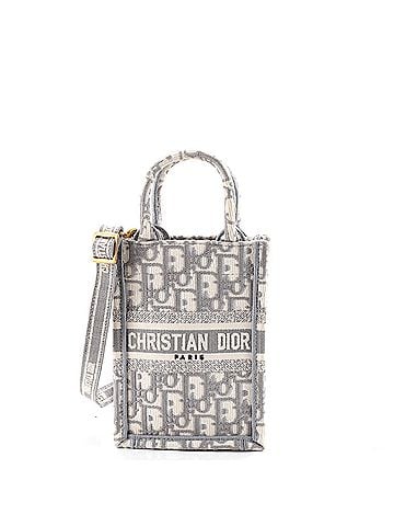 Christian Dior Book Tote Phone Bag Oblique Canvas Mini (view 1)