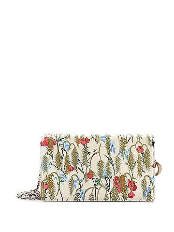 Christian Dior Lady Dior Wallet on Chain Pouch Printed Leather (view 1)