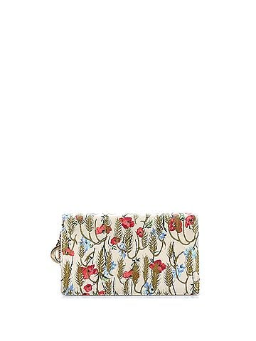 Christian Dior Lady Dior Wallet on Chain Pouch Printed Leather (view 2)