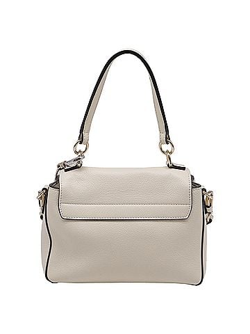 Chloé Chloé Mini Faye Day Shoulder Bag in White Leather (view 2)