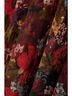 DÔEN 100% Silk Floral Multi Color Red Casual Dress Size XXS - photo 4