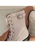 Stuart Weitzman 100% Leather White Boots Size 9 - photo 13