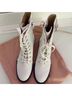 Stuart Weitzman 100% Leather White Boots Size 9 - photo 10
