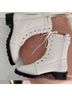 Stuart Weitzman 100% Leather White Boots Size 9 - photo 9