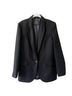 Equipment 100% Wool Black Blazer Size 10 - photo 1