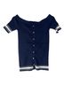 FRAME Stripes Blue Ivory Casual Sweaters Size S - photo 1
