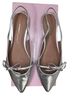 Intentionally Blank 100% Leather Silver Flats Size 9 - photo 2