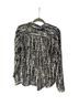 Ann Taylor LOFT 100% Polyester Print Black White Pink Long Sleeve Button-Down Shirt Size S - photo 2