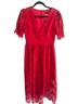 Gianni Bini 100% Polyester 85% Polyester 5% Elastane Red Cocktail Dress Size 2 - photo 1