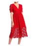 Gianni Bini 100% Polyester 85% Polyester 5% Elastane Red Cocktail Dress Size 2 - photo 3