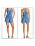 Splendid 100% Lyocell Blue Romper Size L - photo 4