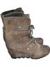 Sorel 100% Leather Brown Gray Boots Size 10 - photo 3