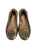 Tory Burch Brown Gold Flats Size 7 - photo 2