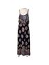 Vanilla Bay 100% Polyester Paisley Black Blue Casual Dress Size M - photo 1