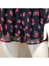 Express Print Black Red Romper Size M - photo 3