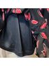 Express Print Black Red Romper Size M - photo 4