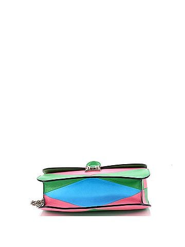 Valentino Garavani 1973 Glam Lock Shoulder Bag Striped Leather Medium (view 2)