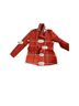 Coach 100% Cotton Plaid Red Trenchcoat Size S - photo 8