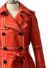 Coach 100% Cotton Plaid Red Trenchcoat Size S - photo 5