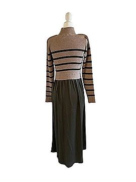 chinese dress ladies Grove Ribbed Maxi Dress in Charcoal