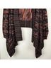 Soft Surroundings Aztec Or Tribal Print Multi Color Black Cardigan Size XL - photo 5