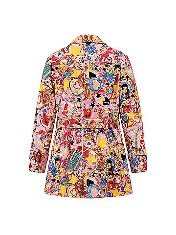 FIORUCCI Vintage Y2K Pop Art Trenchcoat (view 2)