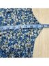 Max Studio 100% Polyester Floral Blue White Sleeveless T-Shirt Size S - photo 9