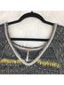 Free People Stripes Blue Pullover Sweater Size L - photo 3