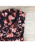 H&M 100% Polyester Floral Blue Orange Black Jumpsuit Size 10 - photo 8