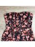 H&M 100% Polyester Floral Blue Orange Black Jumpsuit Size 10 - photo 4