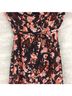 H&M 100% Polyester Floral Blue Orange Black Jumpsuit Size 10 - photo 5