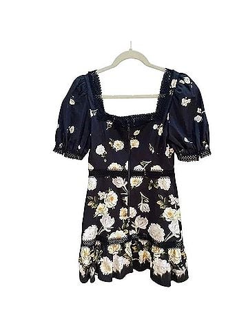 Alice + Olivia Wylie Floral Cocktail Dress (view 2)