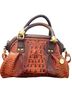 Brahmin 100% Leather Camo Brown Satchel One size - photo 1
