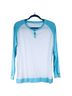 Lululemon Athletica Stripes White Blue Long Sleeve Top Size 8 - photo 1