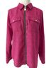 Michael Kors Floral Pink Button-Down Shirt Size M - photo 2