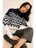 Barbour Fair Isle Multi Color Pullover Sweater Size 8 - photo 3