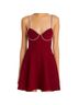 Aqua Solid Red Cocktail Dress Size XL - photo 1