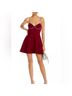 Aqua Solid Red Cocktail Dress Size XL - photo 4
