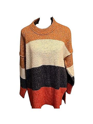 Madewell Colorblock Crewneck Sweater Sweater Vest (view 1)