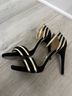 Ivanka Trump Black Gold Heels Size 8 1/2 - photo 4