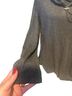 Michael Kors Gray Long Sleeve Blouse Size XL - photo 2
