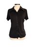 Nexxen 100% Polyester Black Button-Down Shirt Size S - photo 1