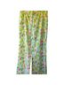 Lilly Pulitzer Floral White Green Casual Pants Size 14 - photo 1