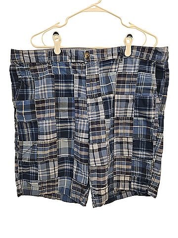 L.L.Bean Madras Plaid  Patchwork Shorts (view 1)
