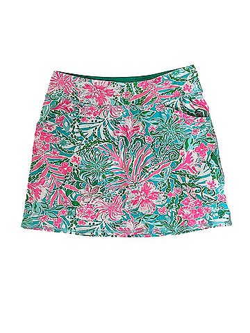 Lilly Pulitzer Luxletic Maryana Leaf It Wild Print  17" Skort (view 1)