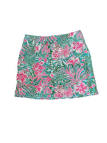 Lilly Pulitzer Luxletic Maryana Leaf It Wild Print  17" Skort (view 2)